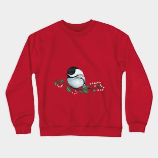 Black capped Chickadee Crewneck Sweatshirt